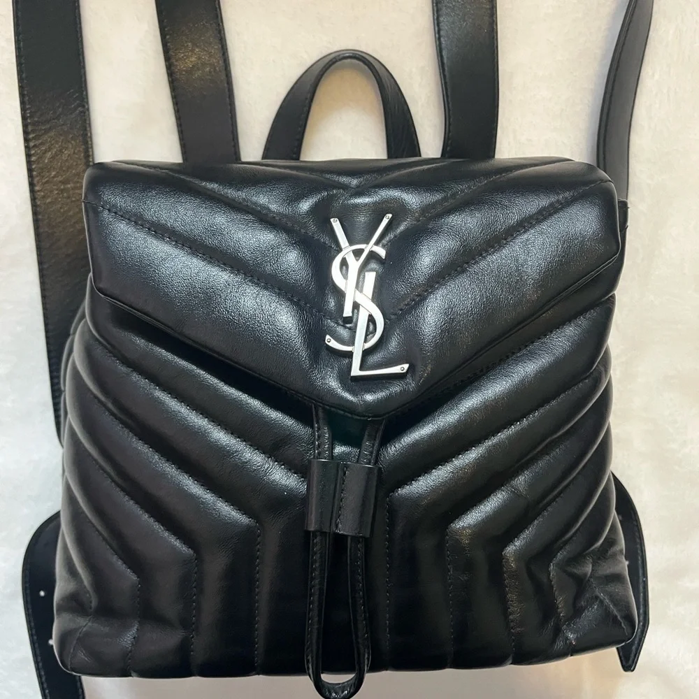 Saint Laurent small loulou quilted backpack